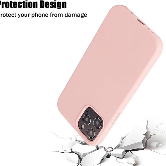 iPhone 12/12 Pro Silicone Case 6.1 inch, Liquid Silicone Shockproof (Pink Sand) - Picture 4 of 6